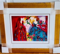 Linda Le Kinff „Parc Monceau“ Ltd Ed. Artist’s Proof #17/50 Painting; 30W x 26H