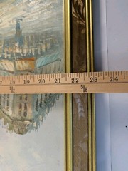 Caroline Burnett Original Oil Painting Paris. Stunning Parisian Street Scene.