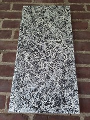 Original Abstract Action Painting Jackson Pollock style on canvas