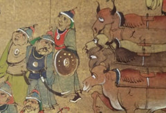 Mongolia Mongolian Painting on Canvas possibly Marzan Sharav ca. 20th century