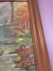 Original Oil Painting The Waterfall by Iva Prince Landscape Signed TN 2003 11×14