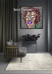 Marilyn Monroe Wall Art Celebrity Famous Well Known Artist Pop Optical Painting