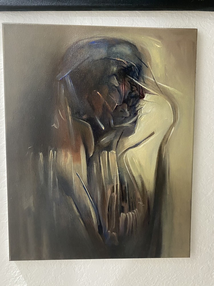 Pintura Hombre Fijo By LatinAmerican Artist ManuelAzzcuy 16×20”