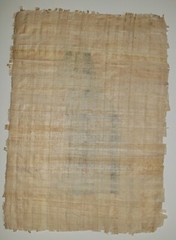ANCIENT EGYPTIAN PAPYRUS PAINTING on Handmade Paper SIGNED Bastet Cat Deity