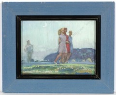 Anatoli Dovzhenko (1932-1991) „Evening“, Watercolor, 1960s (1)