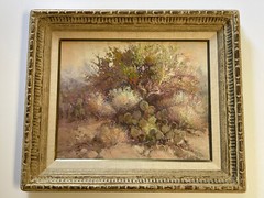 Buck Mccain Oil Painting Finest Desert Cactus Landscape Impressionist Famous