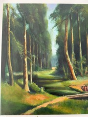 Original Painting oil on Stretch canvas ,16×20 inch, Wall Art Decor, Home Gift