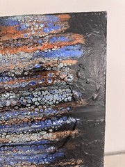 Vibrant Abstract Acrylic Pour Painting – Modern Wall Art – Resin Coated