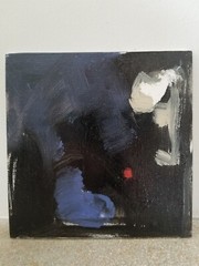 Collaborative Original Oil Painting Canvas Board Abstract Minimalism Art 6×6