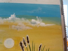 11 x 14 Original Acrylic Painting on Canvas…….“Sunny Afternoon at the Beach“