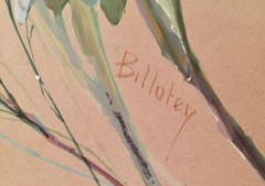Listed Artist Louis Léon Eugène Billotey (1883-1940) Signed Gouache Painting