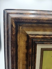 J Fenton Framed Oil Painting Children Flowers & Seagulls on Beach Signed