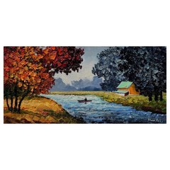 Alexander Antanenka „Fishing Story“, Hand Signed Original Painting on Canvas