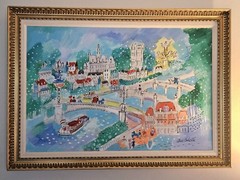 Charles Cobelle „Ile de la Cite“Acrylic On Canvas. 1 Of 1. 41″x30“ Signed/COA.