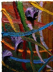 ORIGINAL OIL█PAINTING VINTAGE ART█SIGNED IMPRESSIONIST POP█ABSTRACT MODERN DECO