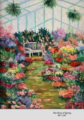 FRAN MAIER American Impressionist 1921- 2022 The Glory of Spring 24″ x 30″
