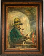 Listed Artist Glenn O. Coleman (1887-1932) Signed Oil On Canvas Circa 1923