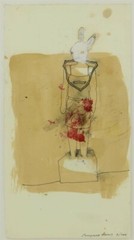 Peregrine Honig – Trophy Stock (2000) ORIGINAL, Mixed Media on Paper