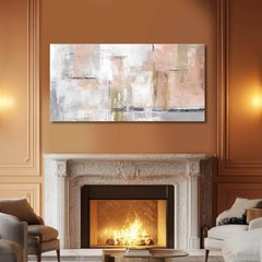 Canvas Art Gold Wall Decor for Girl Pictures for Living Room 40″L x 20″W Pink