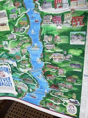 1988 White Mountain Puzzle Co Hudson River Valley Original watercolor Artwork