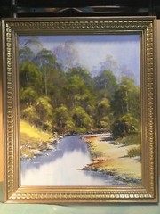 Original John D Kodric King Parrot Creek Framed Oil Painting