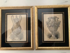 Persian Art Style Vase Illustration San Donato1879by C H Kreutzberge Framed(2)
