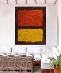 ￼ Mark Rothko style Professional￼ Artist Canvas￼ painting￼ 72”X60”Abstract,6ft