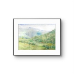 MISTY MEADOW Watercolor Landscape Painting Plein Air California Impressionist