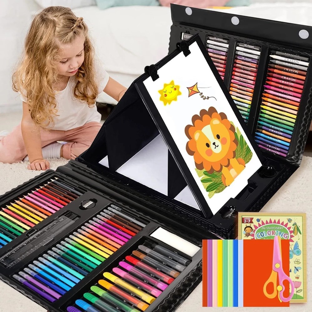 208pcs Art Set Professional Drawing Painting Supplies Kit for Adults Kids Artist