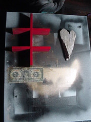 blessing cross lucky money bowl of abundance heart of love blessing art painting