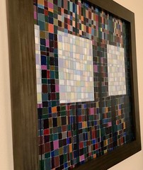 ORIGINAL SIGNED ABSTRACT OIL PAINTING “HARDLY COMPATIBLE ”20 1/4” X 17 1/2”