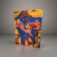 Abstract Painting on Canvas signed One of Kind Wall Decor Original Art