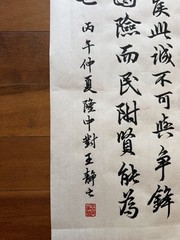 Unframed Chinese Calligraphy Freehand Longzhong Plan 隆中對2649