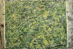 Jackson Pollock Style Giant Canvas Painting 81”X62” (6 Foot 9 inch) Abstract