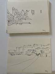 drawing collection by Wong Hong Kong Street scenes landscape rare regionalism