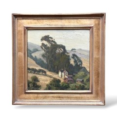 Jim Lamb oil painting Hillside Farm near Point Reyes California