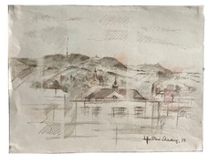 Steffen Meier-Schomburg drawing landscape painting Austria 1978
