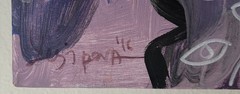2016 PURPLE LINCOLN Acrylic on Canvas by Ukrainian Artist Anastasiya Yesipova