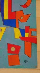 CARLOS MERIDA OIL ON BOARD PAINTING 26.5″ x 14.5″