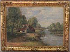 Van Velde Oil on Canvas – Signed- Late 19th/Early 20th Century in Ornate Frame