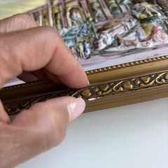Angelo Signed Porcelain Wall Art Trevi Fountain Rome Italy 3D Vintage 1970s