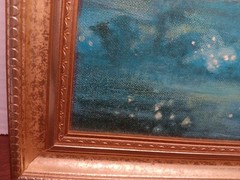 Jill (M.) Dodson „Moonlit Mist In The River Valley“ Unique Hand Textured Print