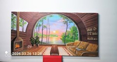 Art 10″/20″ Serenity Sunset Original Oil Painting,Stretched Canvas