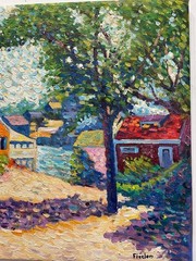 Allan Randall Freelon painting- African-American Harlem Renaissance Impressionis