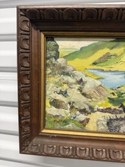 Vintage Malone Irish Landscape Oil Painting Gap of Dunloe Framed 8×10