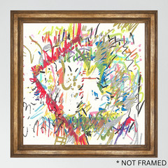 ORIGINAL ART PAINTING 6X6 ABSTRACT „Confetti 33“ REASOR OOAK HAND MADE COA