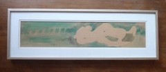 Signed Lawrence Marcuson Double Figure Study 1997 Gouache 8 3/4 X 26″