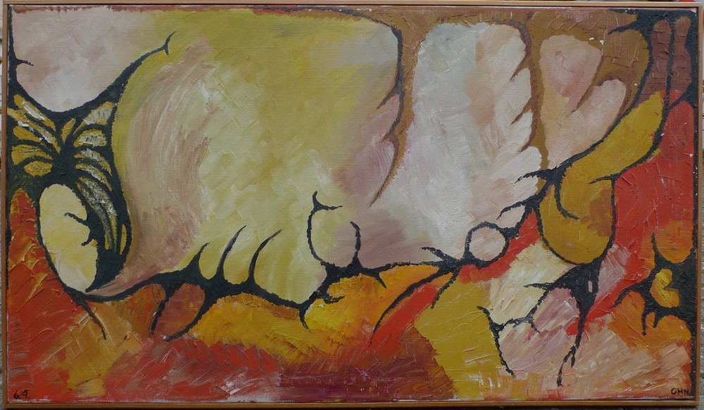 Danish Modernist Composition Abstract Modern Art Scandinavia Sixties 60s