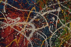 Jackson Pollock style￼￼ Canvas painting￼ 72” X 60”Abstract,Modern,XL, Landscape￼