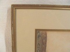 Antique 1905 Walter Hardy Cityscape Architectural W/C Painting